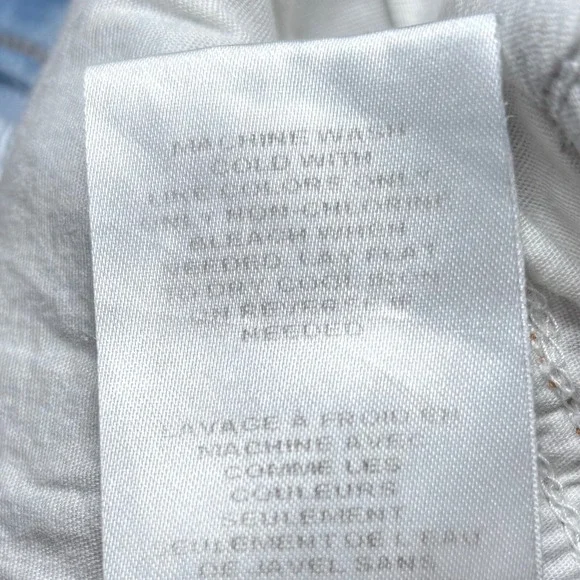 Good American GOOD ICON Indigo Light Wash Distressed Straight Denim Jeans 20 - Picture 7 of 10